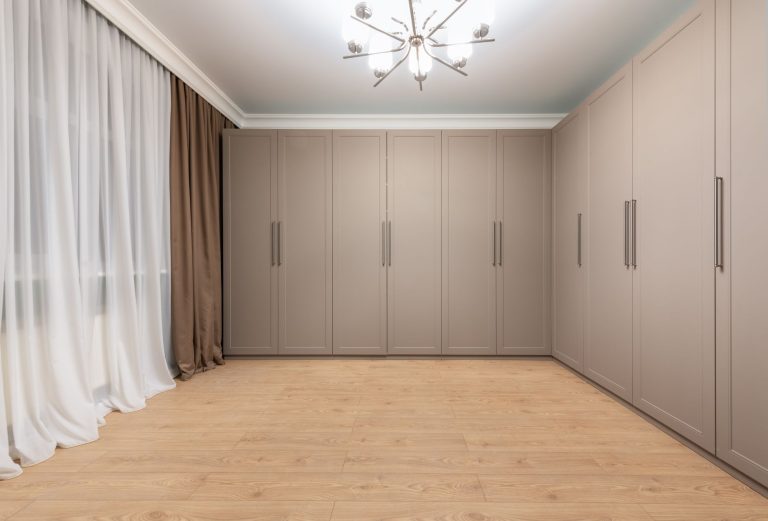 Luxury vinyl plank flooring in an empty Colorado room